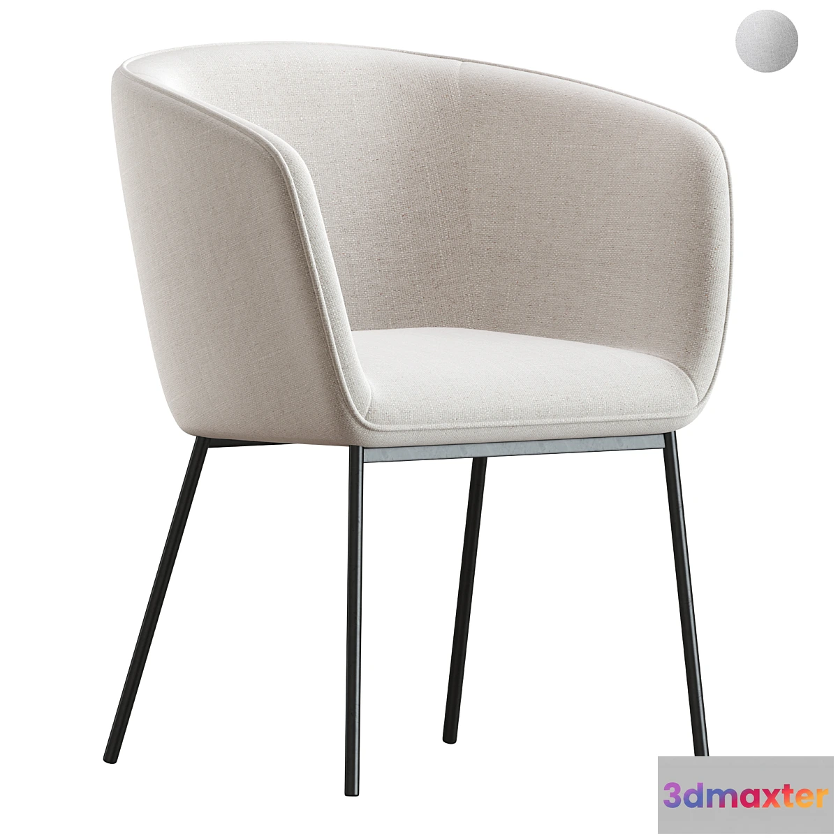 1462604 - Chair Mitis from La Redoute 3D Max