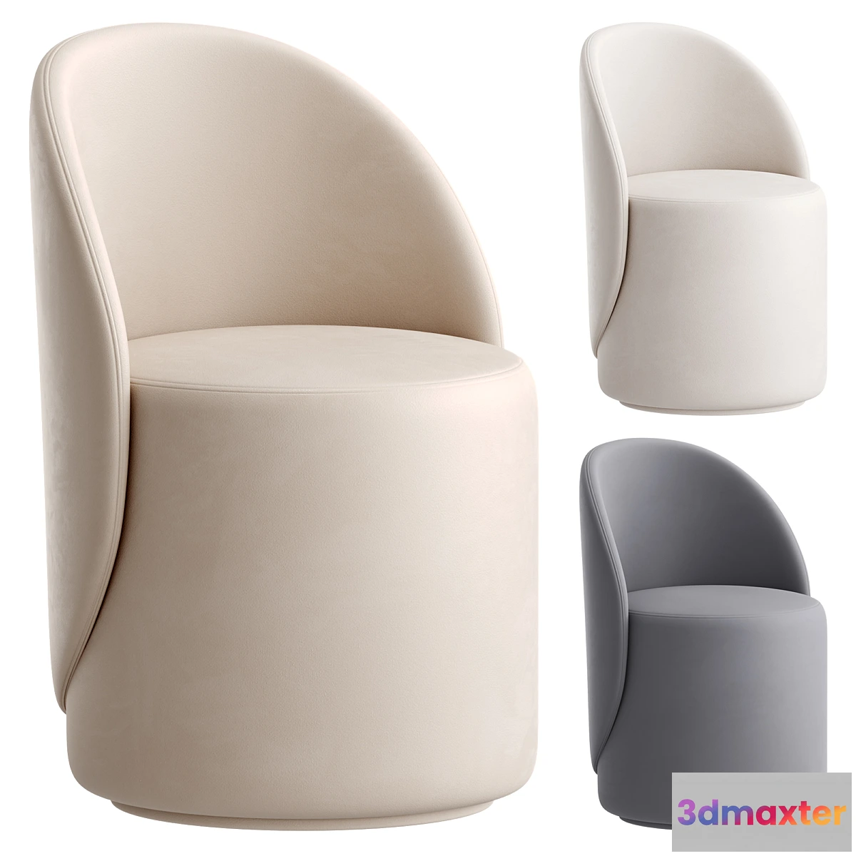 1463572 - Pouf Loreen StoolGroup 3D Max