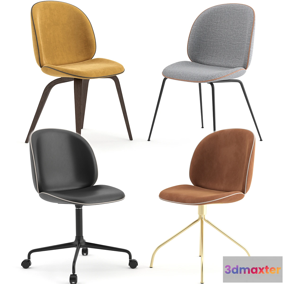 1463674 - Beetle Chairs by GUBI 3D Max