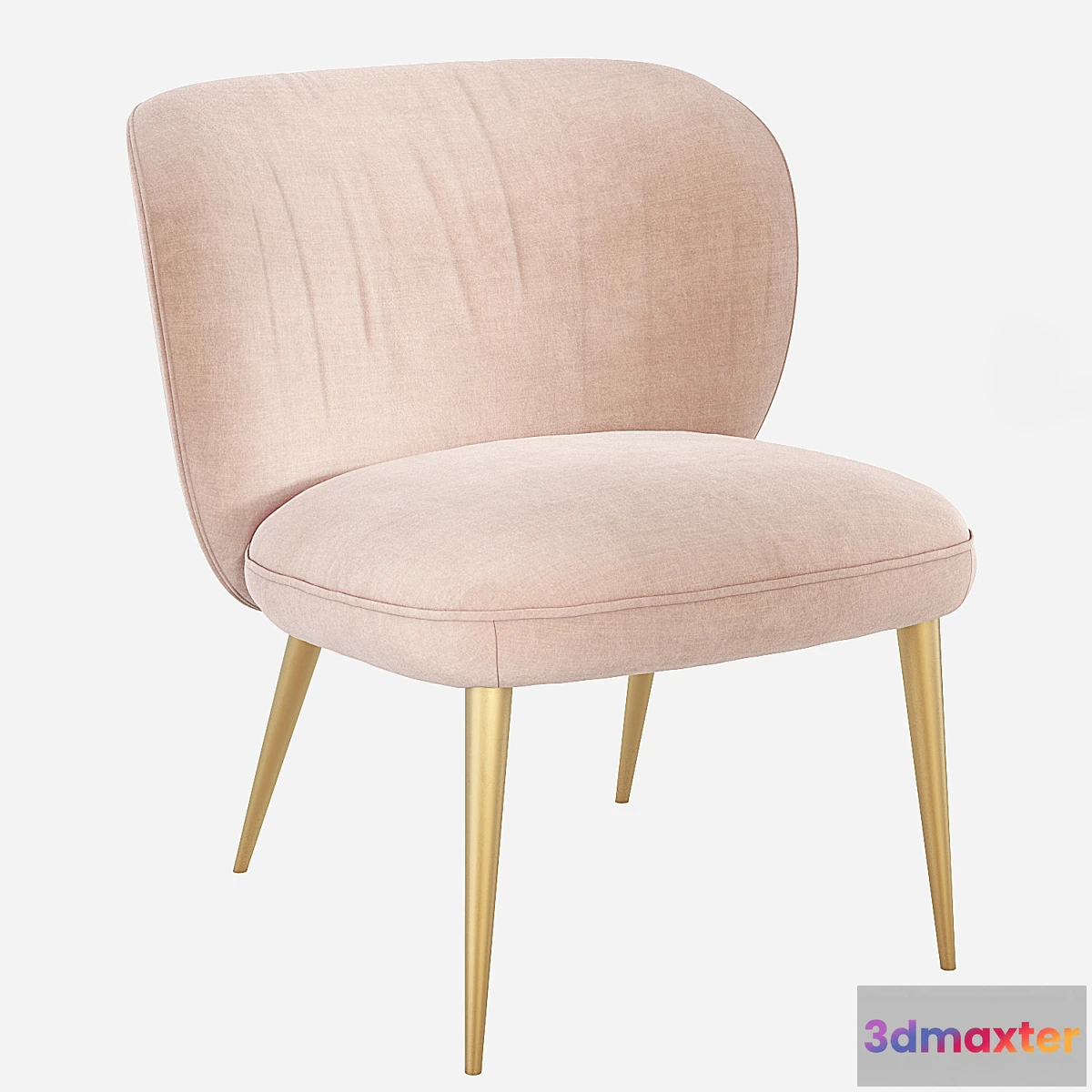 1463910 - West Elm Ginger Slipper Chair 3D Max