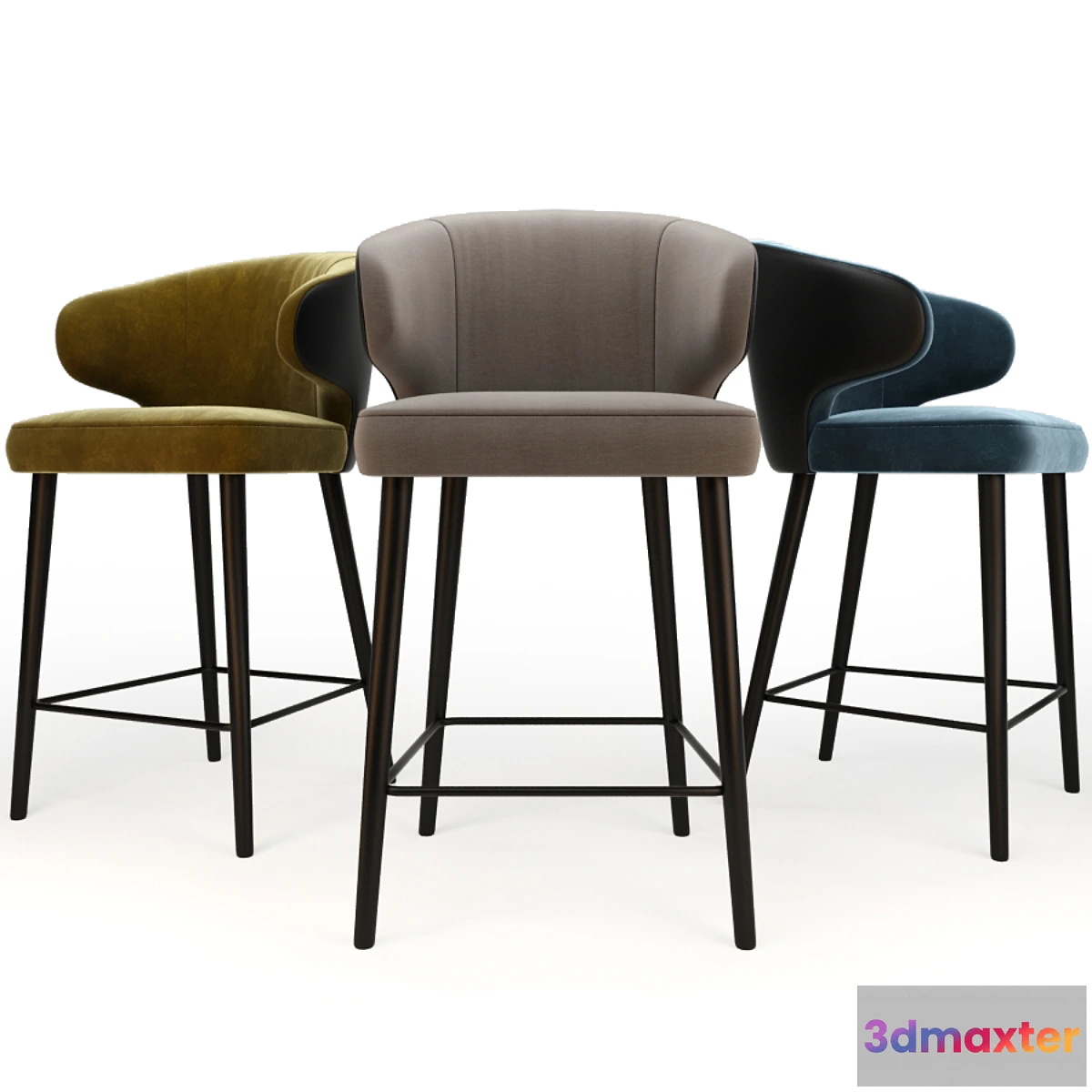 1464440 - Minotti Aston Little Counter Stool 3D Max