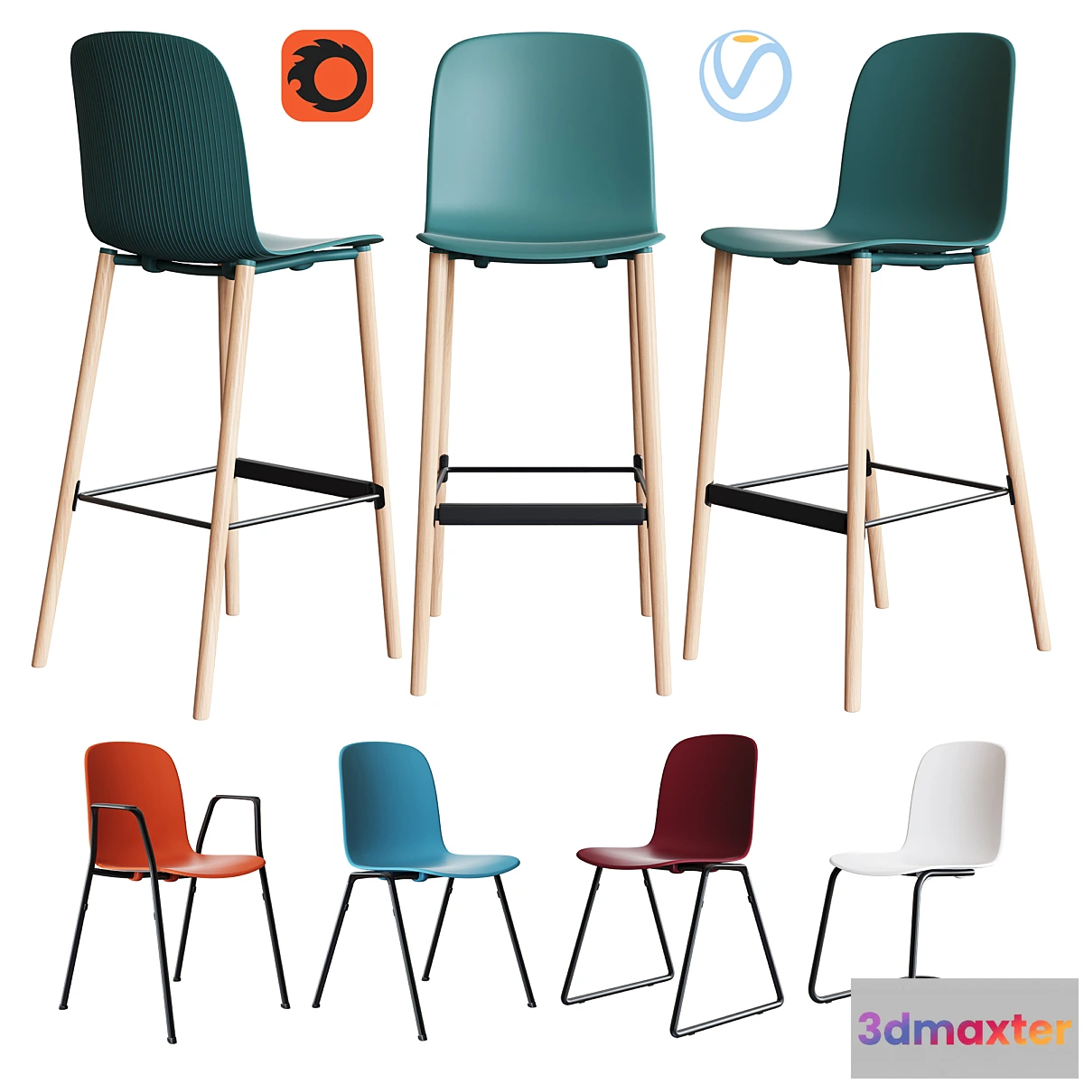 1467366 - Steelcase - Office Chair Cavatina Set2 3D Max