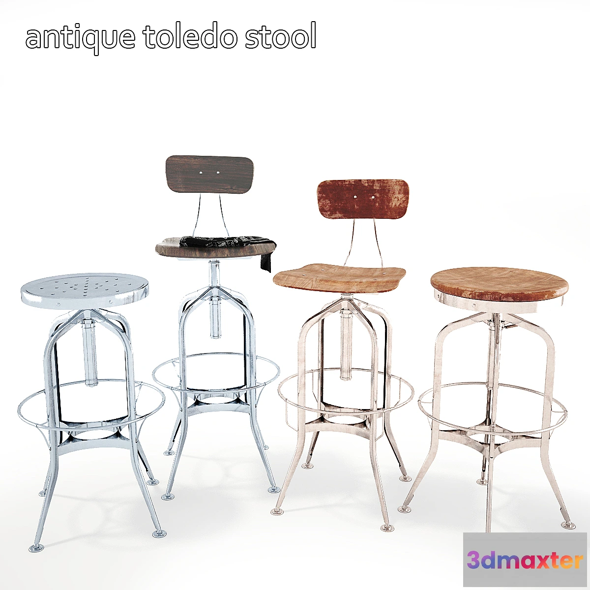 1467562 - Bar Stool Antique Toledo Stool 3D Max