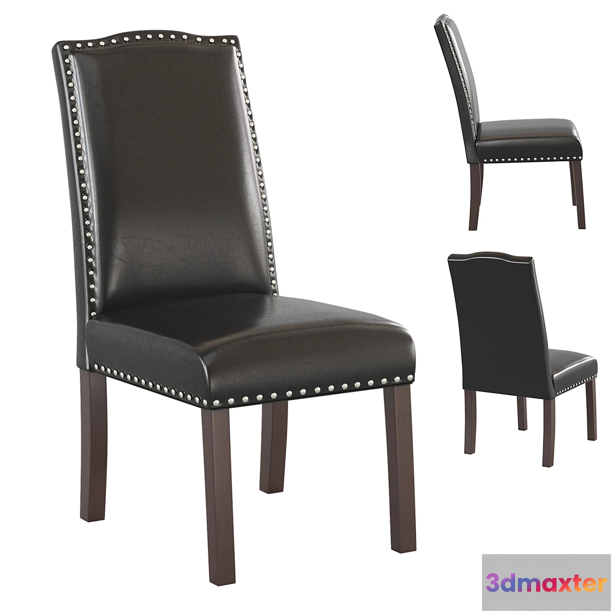 1468674 - Highback leather dining chair 3D Max