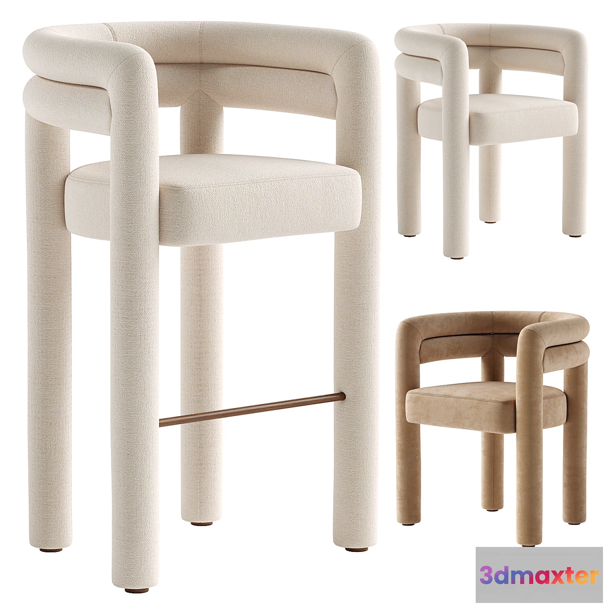 1468932 - Tacova Bar Stool & Tacova Dining Chair 3D Max