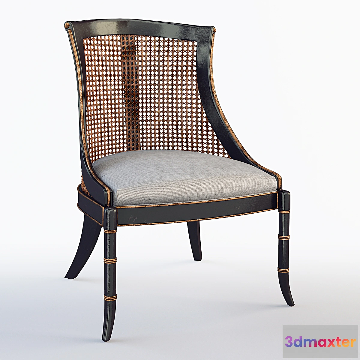 1471916 - Antoine Cane Back Dining Chair 3D Max