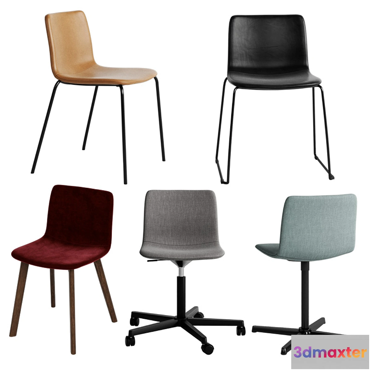 1472364 - Fredericia Pato Chair set 3D Max