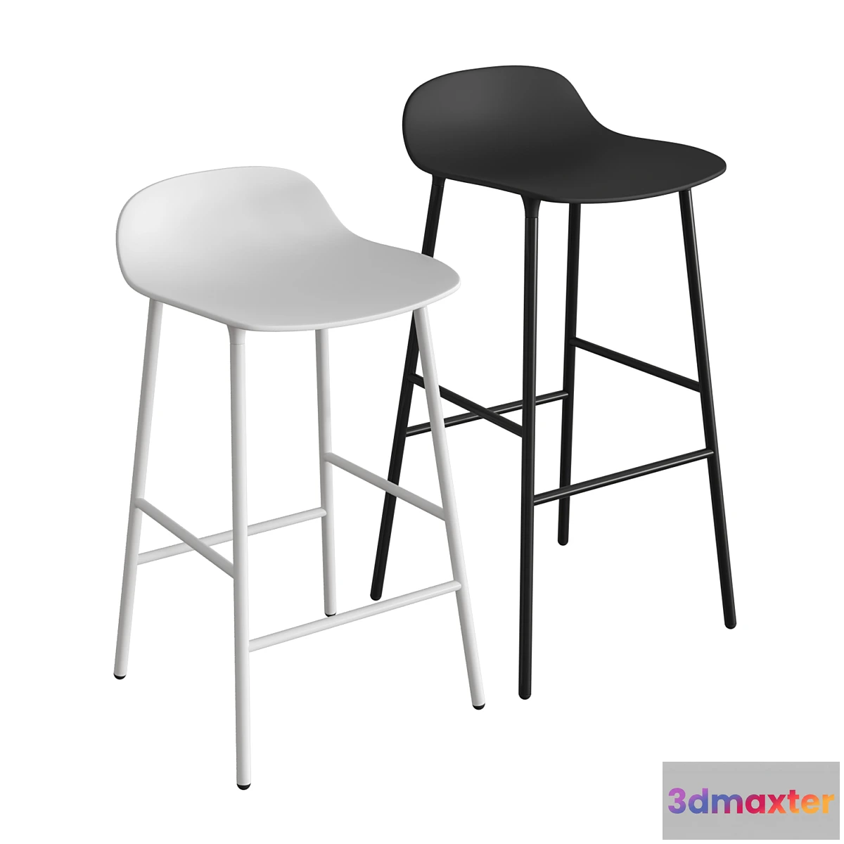 1472848 - Form Steel Barstool 3D Max
