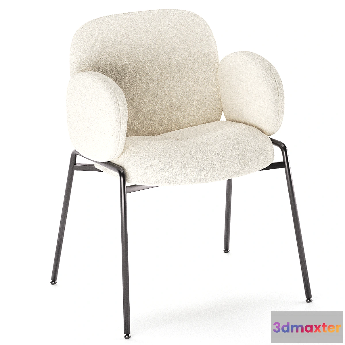 1473000 - Chair with metal frame Kalipso white 3D Max