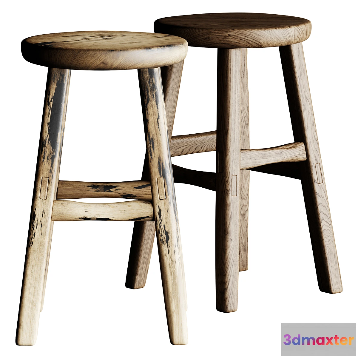 1475232 - French Wooden Stool or Side Table 3D Max