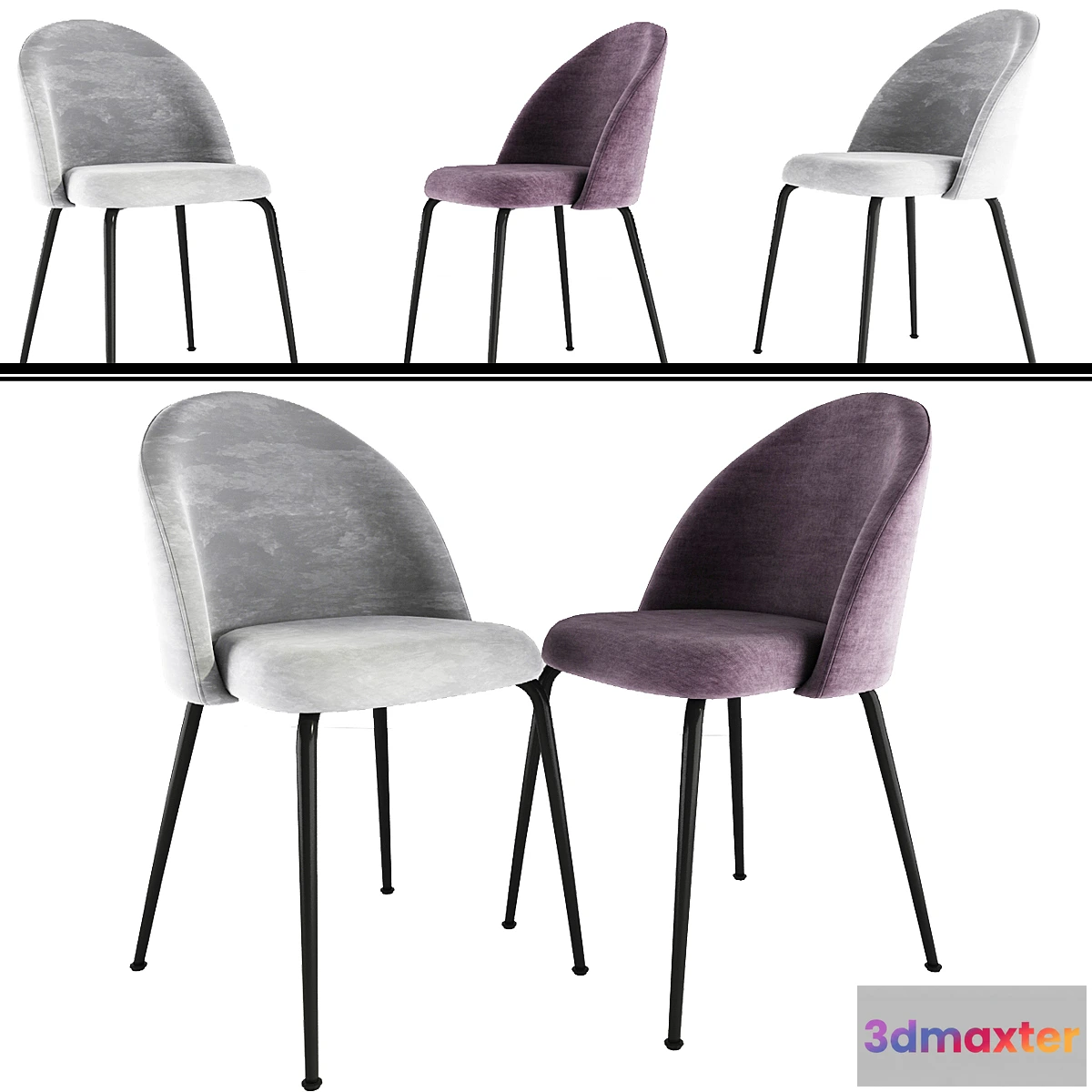 1475336 - Monterey Charcoal Dining Chair 3D Max