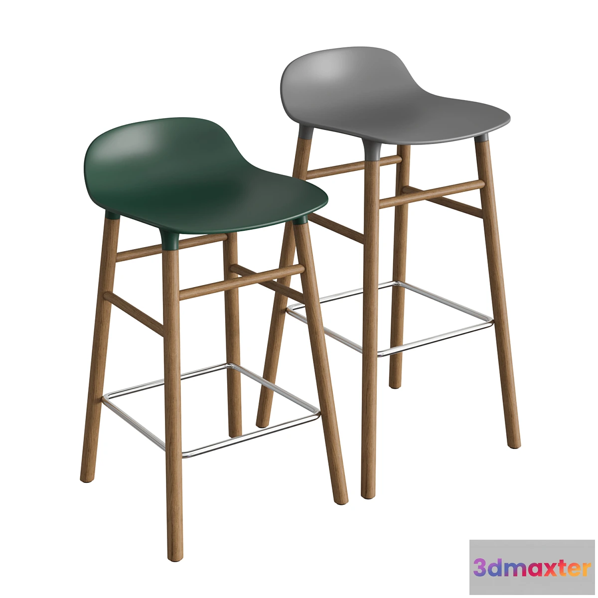 1476812 - Form Wooden Barstool 3D Max