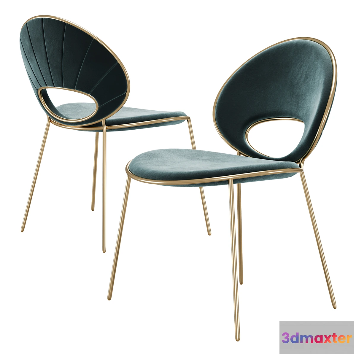 1478134 - Black Pearl Dining Chair 3D Max