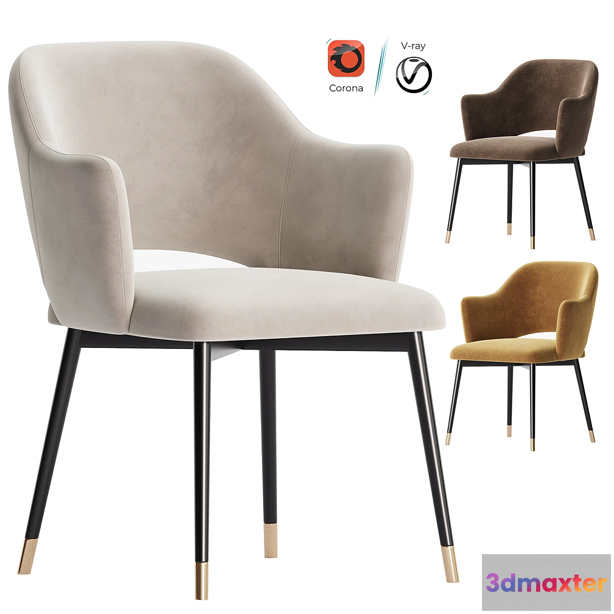 1478856 - Eva Carver Dining Chair 3D Max