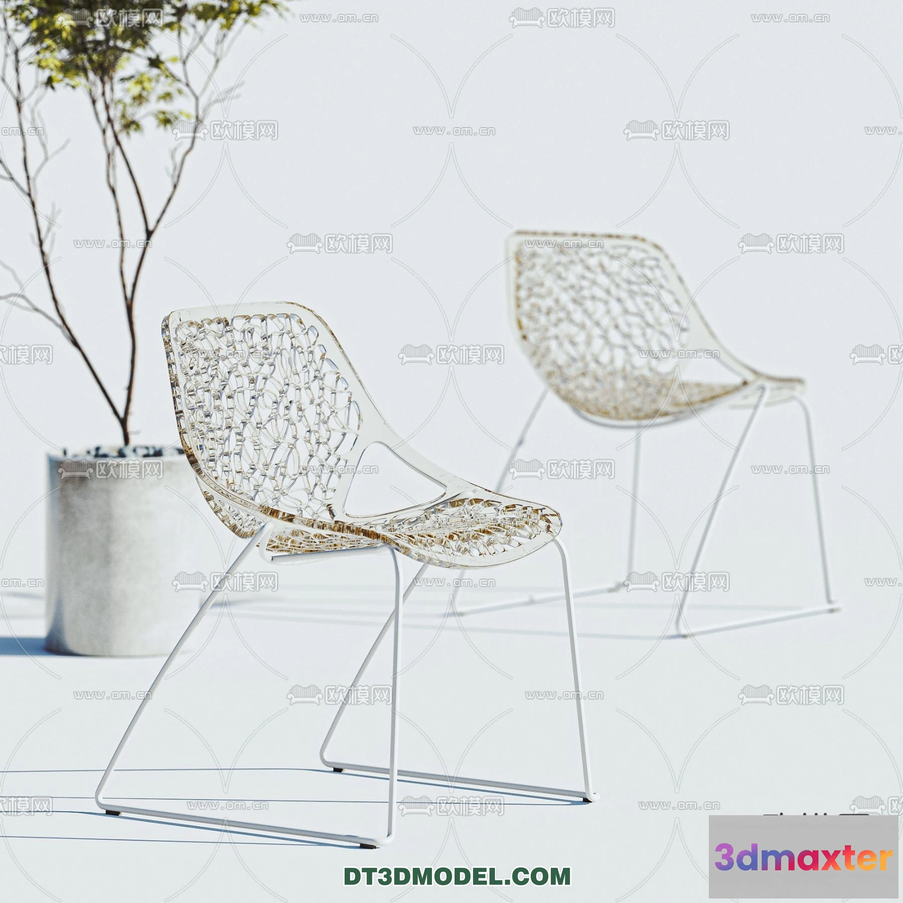 1517590 - FURNITURE - CHAIR - 3D Model For Interior Design - 1965 3D Max