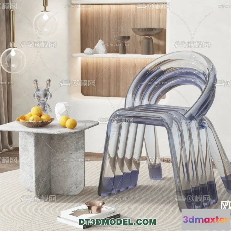 1517596 - FURNITURE - CHAIR - 3D Model For Interior Design - 1968 3D Max