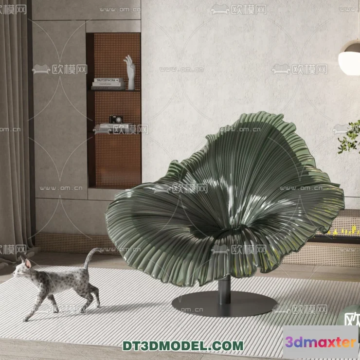 1517600 - FURNITURE - CHAIR - 3D Model For Interior Design - 1970 3D Max