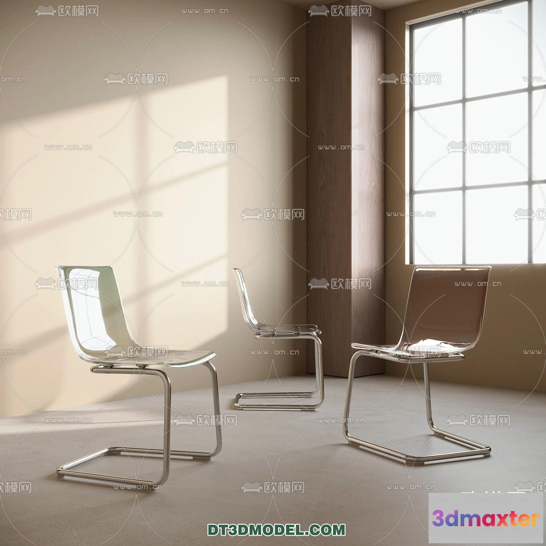 1517650 - FURNITURE - CHAIR - 3D Model For Interior Design - 1995 3D Max