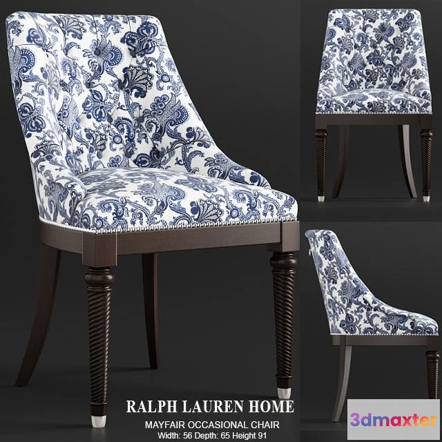 1539417 - RLH - MAYFAIR OCCASIONAL CHAIR 3D Max