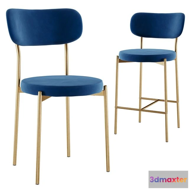 1539817 - Chair&Bar stool Barbara Stool Group 3D Max