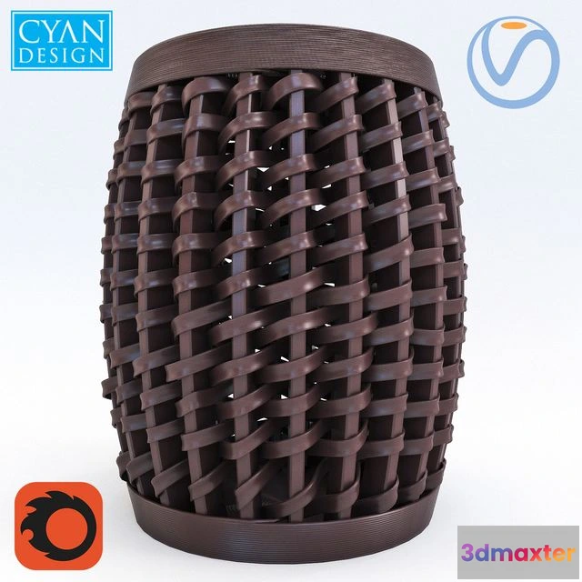 1539907 - Cyan Design Woven Sienna Stool 3D Max