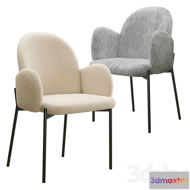 1540473 - chairs BARSELONA & MEYSI 3D Max