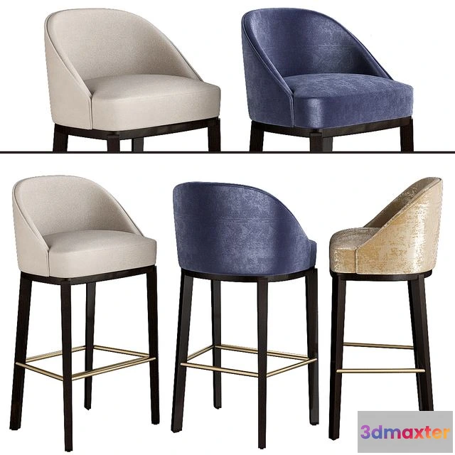 1540901 - Paolo castelli bar stool 3D Max