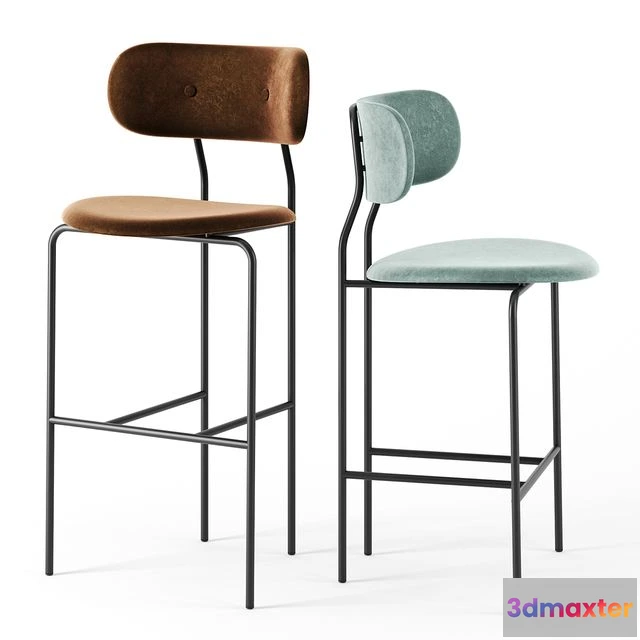 1542511 - Coco bar stools by Gubi 3D Max