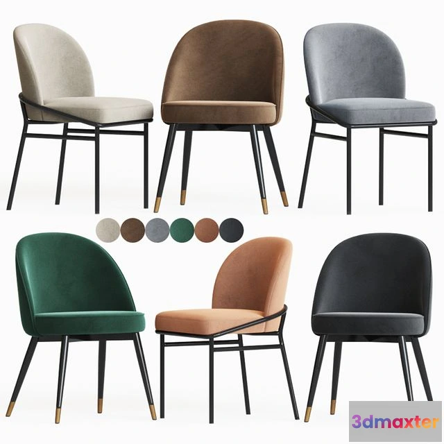 1542693 - Eichholtz Willis & Cooper Dining Chair Set 3D Max