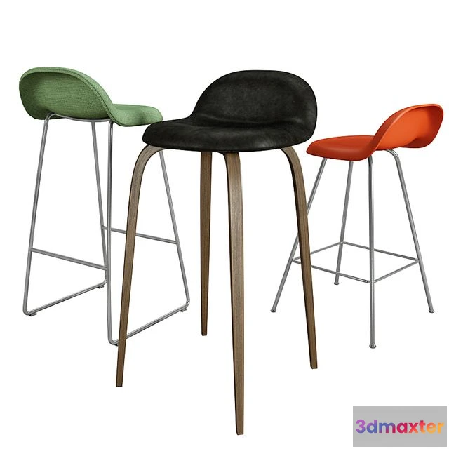 1542809 - GUBI STOOL COLLECTION 3D Max