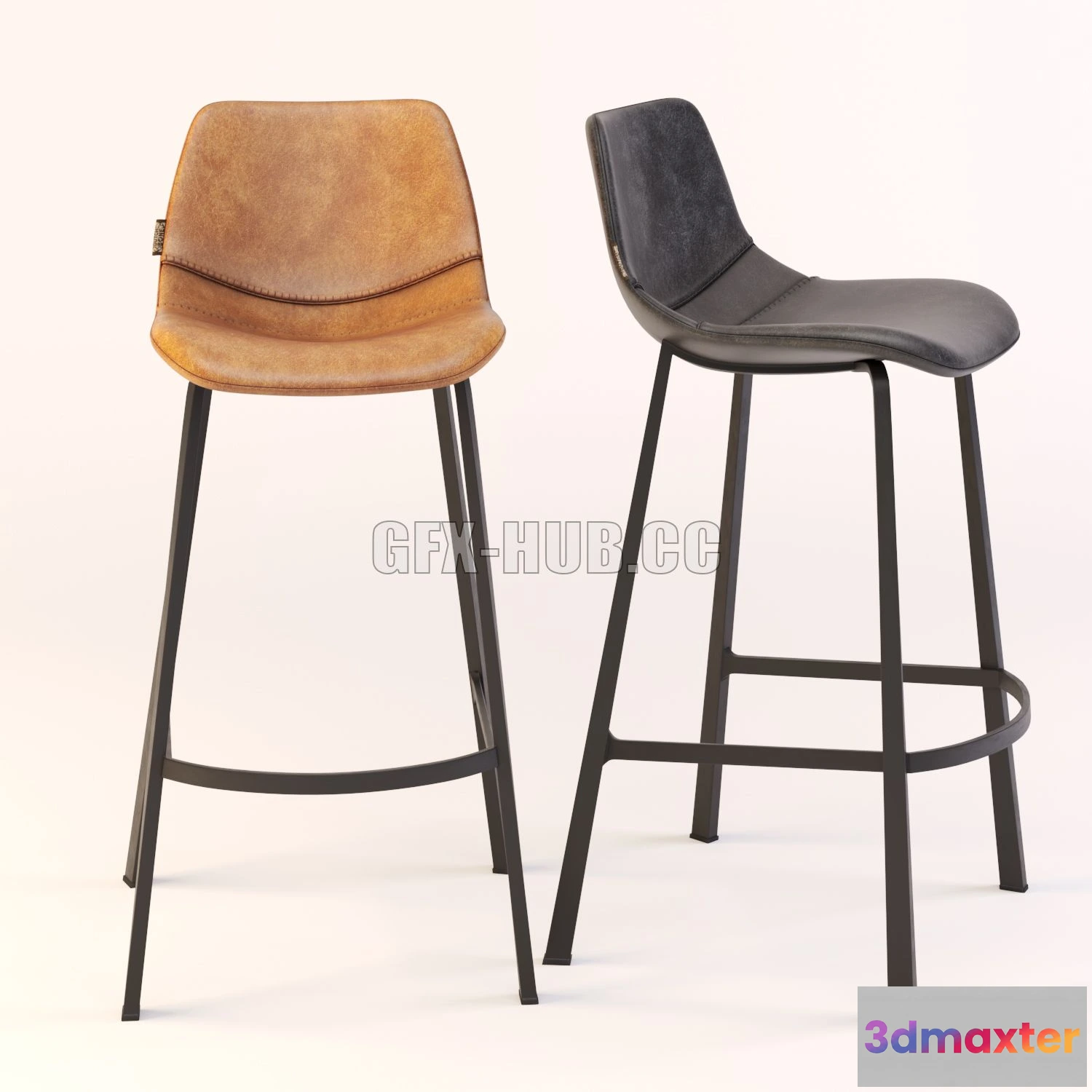 1546549 - Dutchbone FRANKY barstool 3D Max