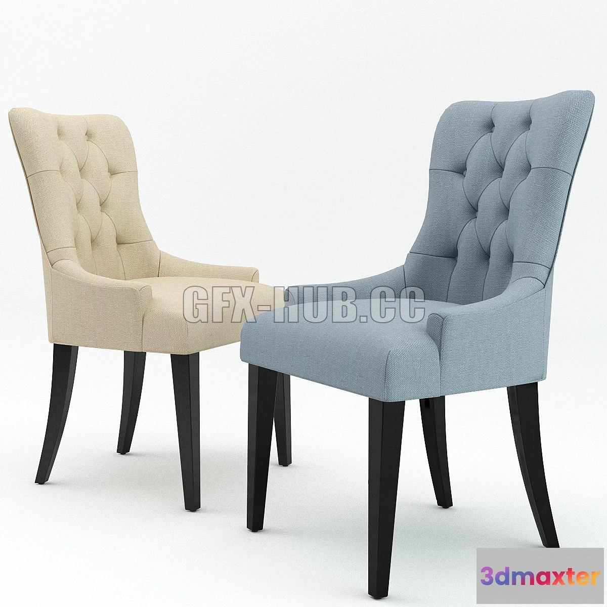 1546825 - Flynn Scoopback Dining Chair 3D Max
