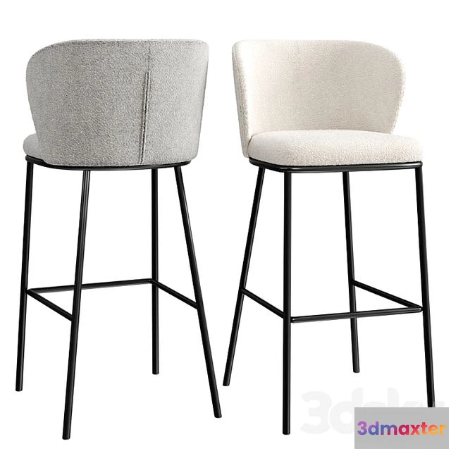 1547113 - Ciselia Bar Stool 3D Max