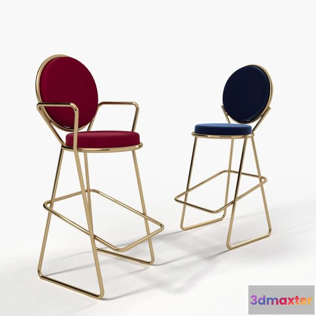 1547213 - Double zero bar stool from Moroso 3D Max