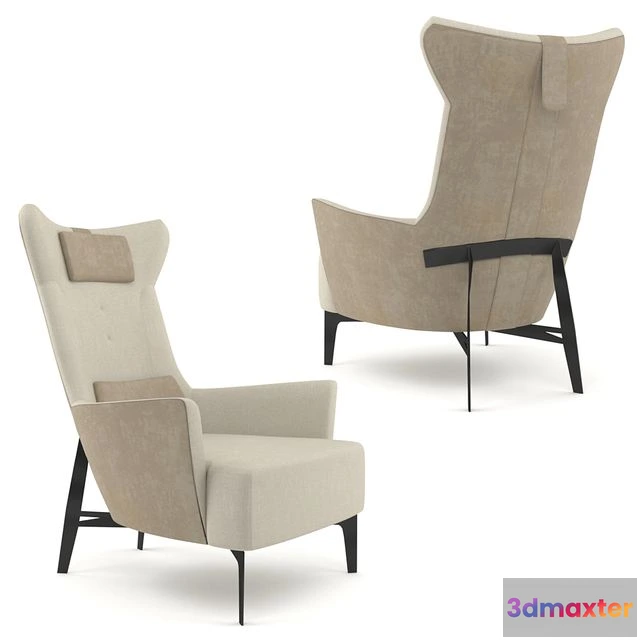 1548427 - chair BORZALINO MIA 3D Max
