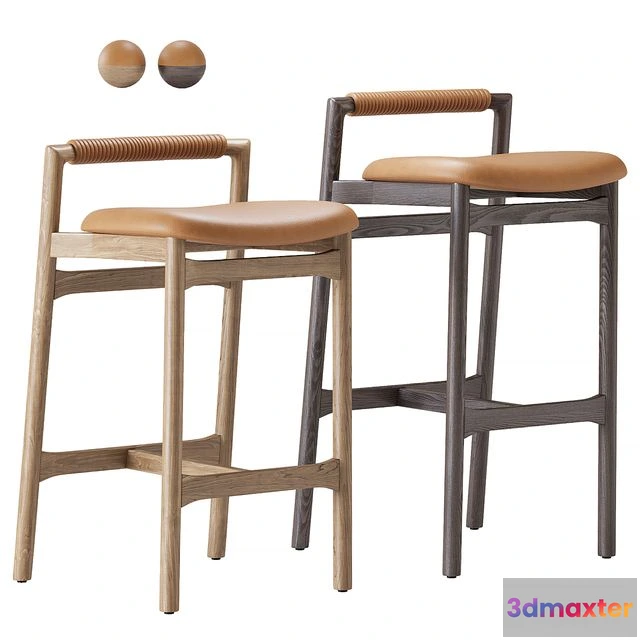 1548793 - Baden Barstool by Four Hands 3D Max