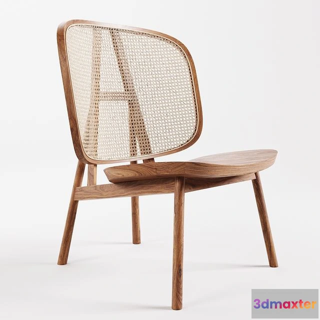 1548859 - Cane Collection Rattan Lounge Chair 3D Max