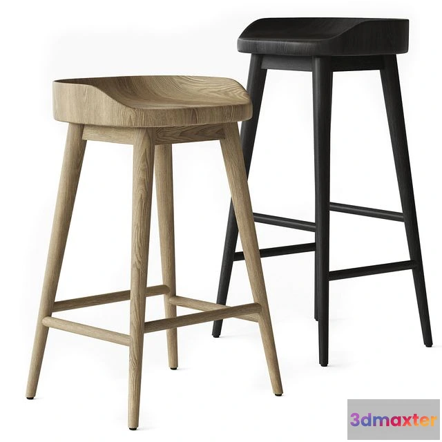 1550183 - RH 1950S DANISH BAR & COUNTER STOOL 3D Max