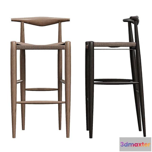 1551521 - Hans Wegner Counter stool 3D Max