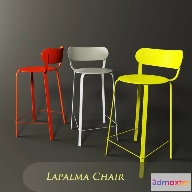 1558461 - LaPalma Bar Chair 3D Max