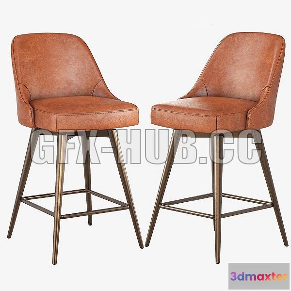 1564488 - West Elm Mid Century Counter Stool 3D Max
