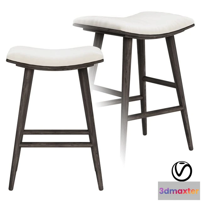 1565006 - Union Saddle Counter Stool 3D Max