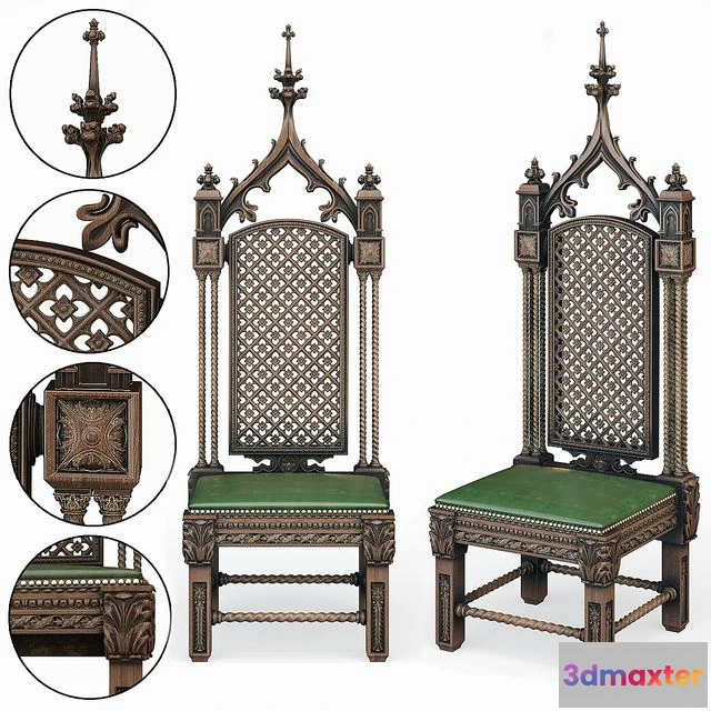 1566506 - Gothic chair 3D Max