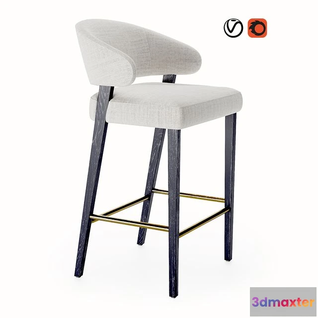 1568736 - Cahn Counter Stool 3D Max