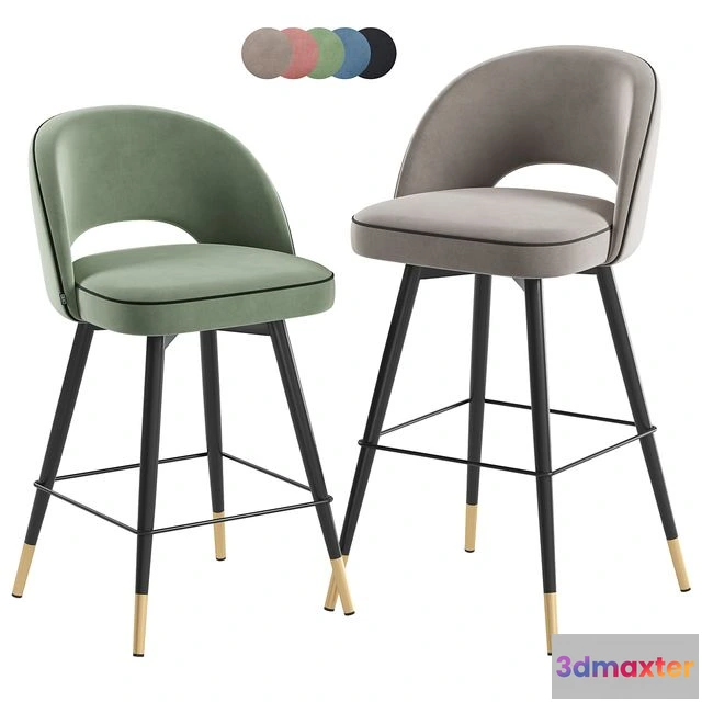 1568824 - Eichholtz Cliff Barstool & Counter 3D Max