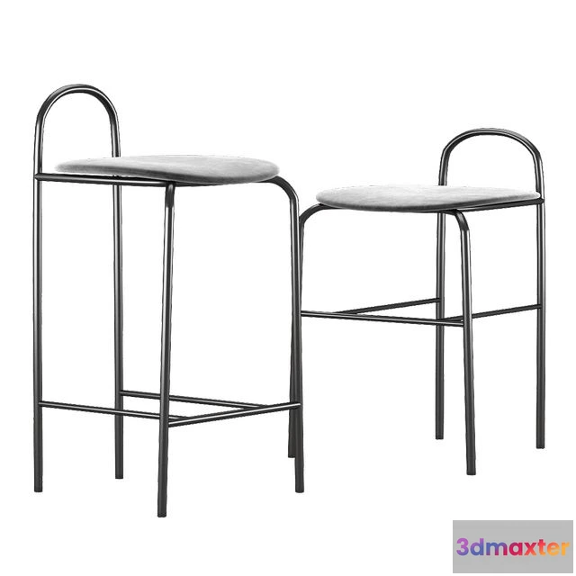 1569054 - Azure Michelle Bar Stool 3D Max