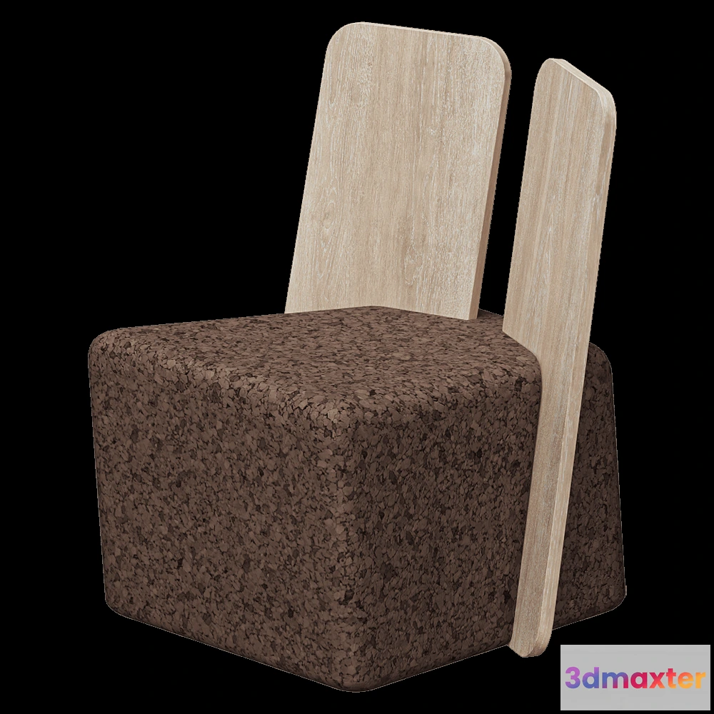 1618586 - Blackcork - Lounge chair Cut 3D Max