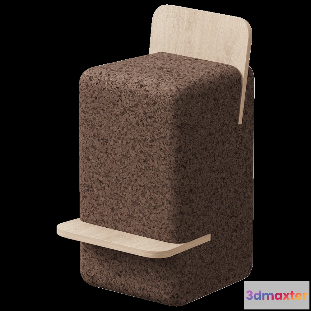 1618592 - Blackcork - High stool Cut 3D Max