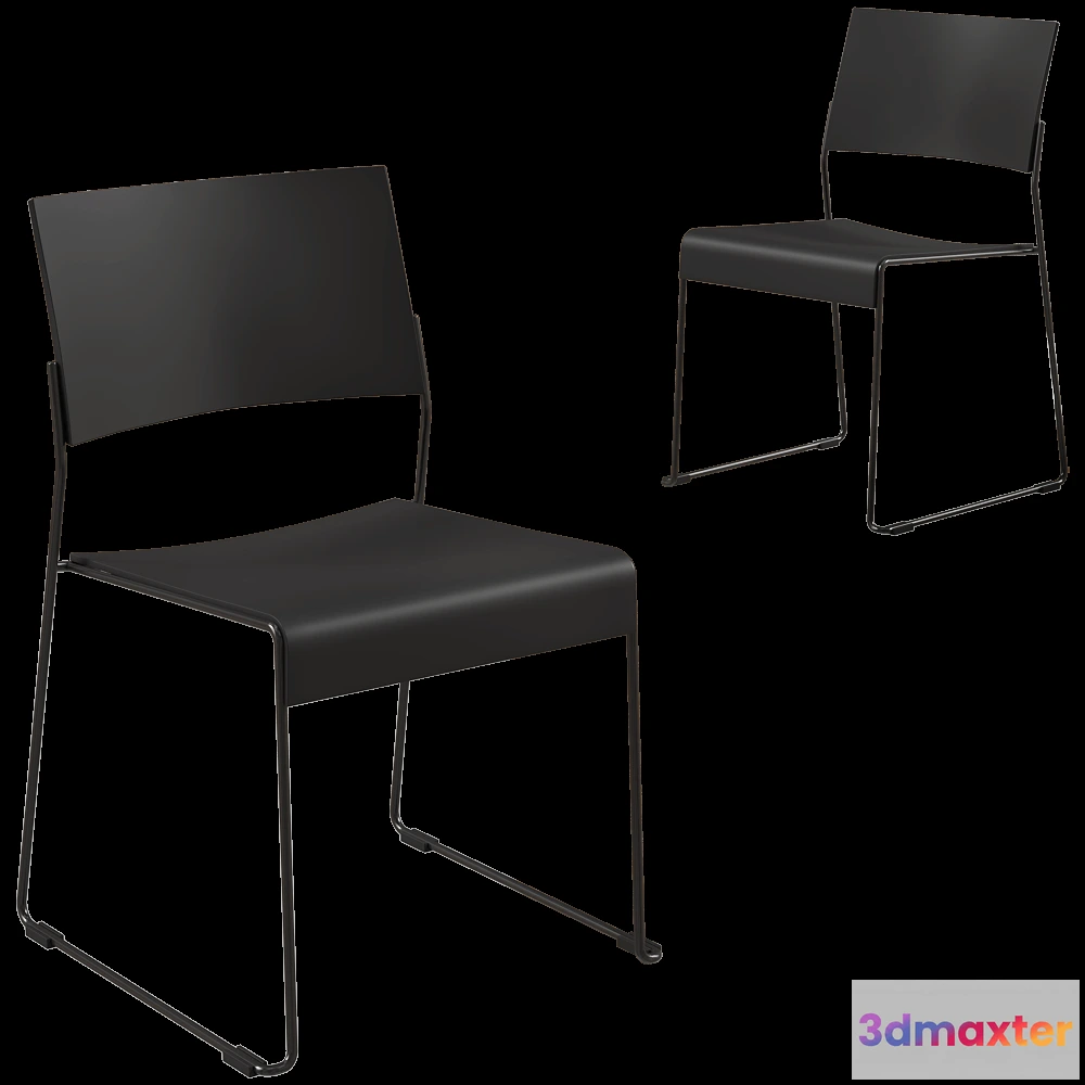 1618632 - Brunner - Chair linos Stacking plastic 3D Max