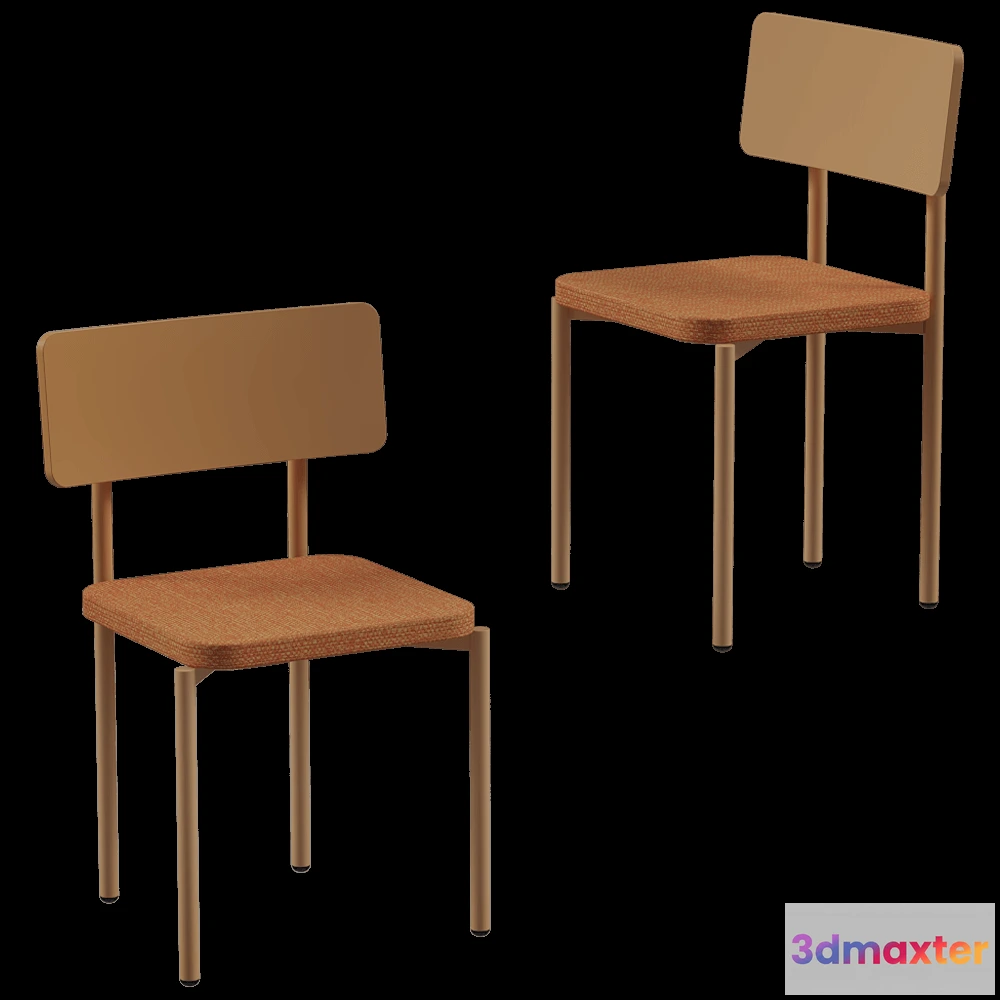 1618838 - CORE objects - Chair SCHOOL with soft seat 3D Max